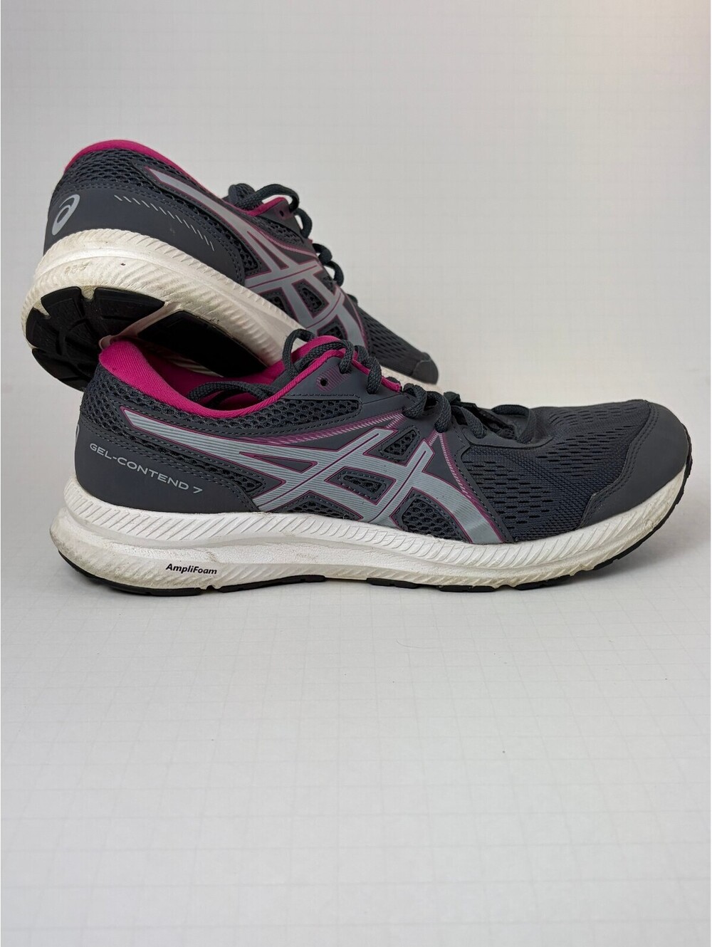ASICS Gel-Contend 7 Women's Running Shoes Size 11 US Dark Gray Pink